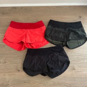 Lululemon speed shorts size 2